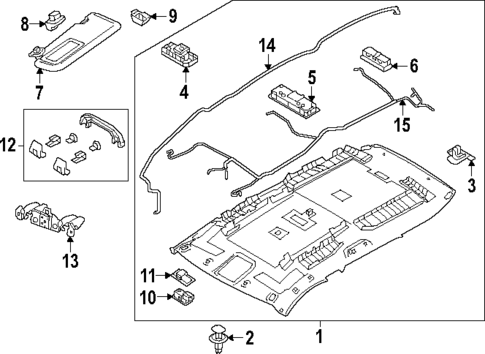 Interior Trim - Roof for 2025 Mazda CX-90 #0