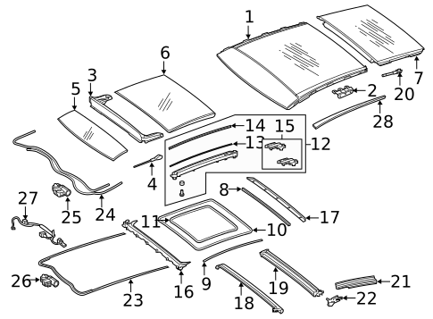 Sunroof for 2021 Mercedes-Benz GLC43 AMG #3