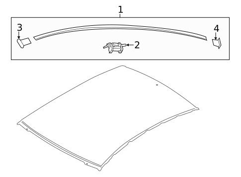 Exterior Trim - Roof for 2017 Kia Forte #1