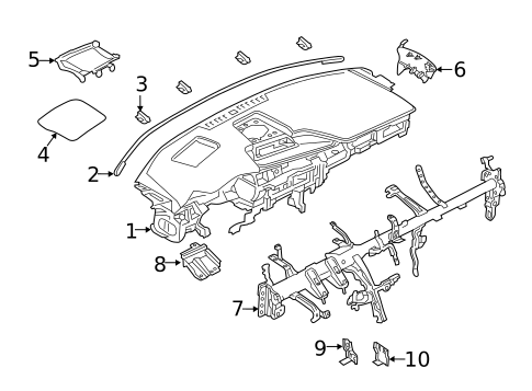 Instrument Panel for 2023 Mazda 3 #1