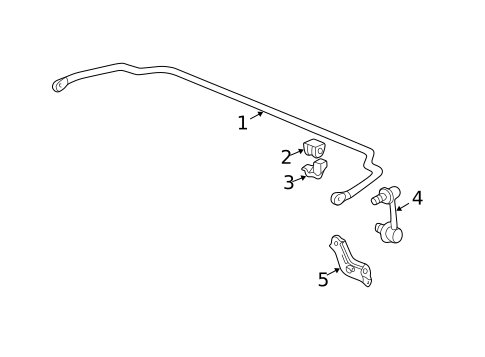 Stabilizer Bar & Components for 2004 Acura TL #0