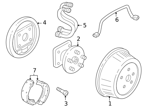 Rear Brakes for 2002 Pontiac Montana #1