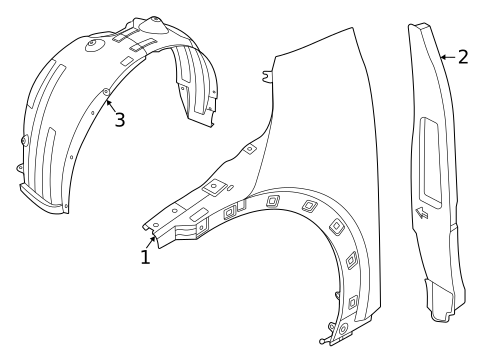 Fender & Components for 2023 Kia EV6 #0