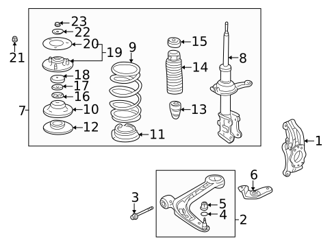 Suspension Components for 2000 Honda Insight #0