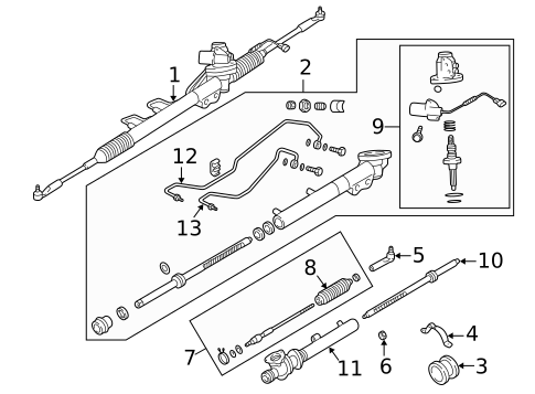Steering Gear & Linkage for 2002 INFINITI Q45 #0