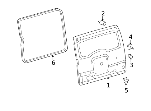 Door & Components for 2011 Toyota FJ Cruiser #2