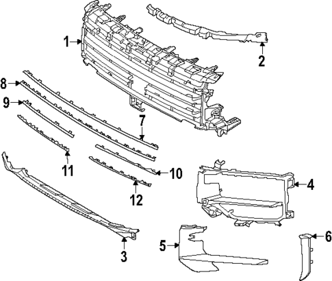 Grille & Components for 2024 Porsche Cayenne #1