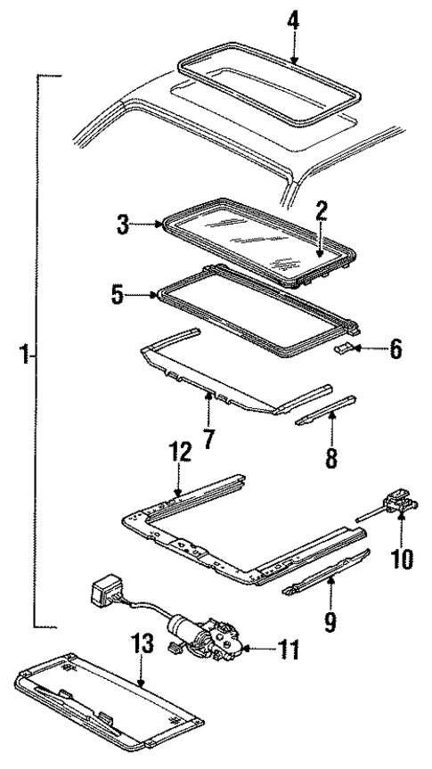 Sunroof for 1988 Pontiac 6000 #0