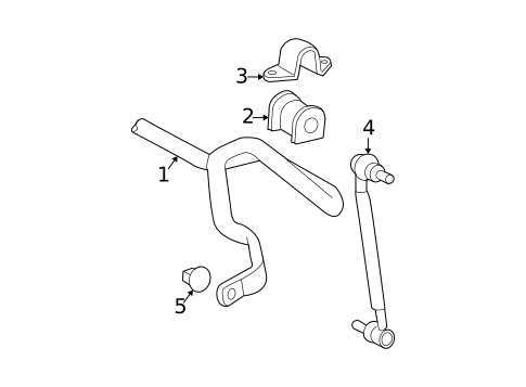 Stabilizer Bar & Components for 2010 Scion tC #1