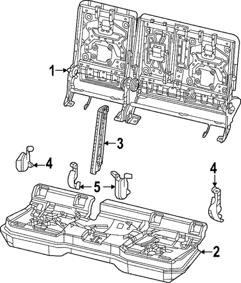 Rear Seat Components for 2025 Jeep Grand Cherokee #3