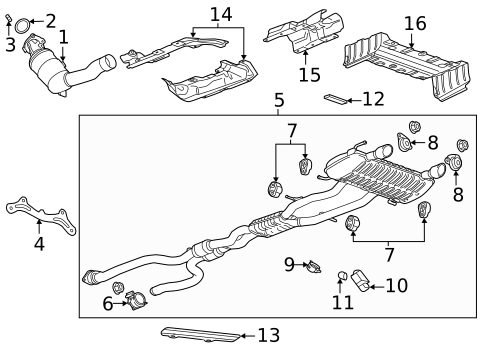 Exhaust Components for 2023 Cadillac CT4 #0
