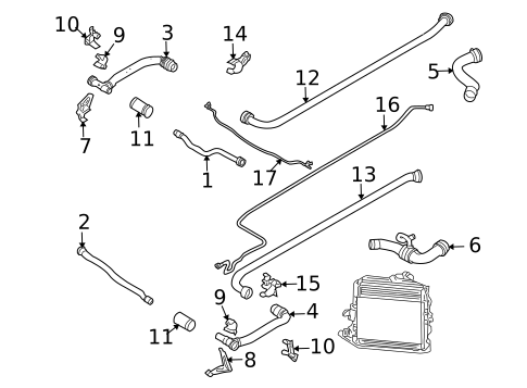 Hoses & Pipes for 2006 Porsche Boxster #0