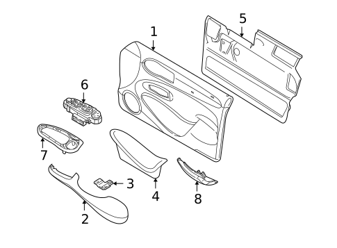 Door for 2001 Jaguar XJ8 #1