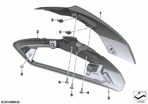 Motorcycle Trim Section, Windshield for 2012 BMW-Motorrad R 1200 RT #9