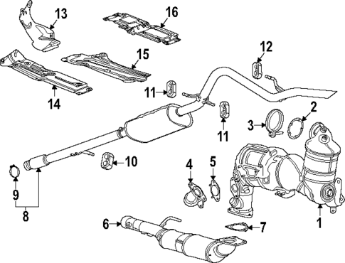 Exhaust Components for 2021 GMC Sierra 1500 #3