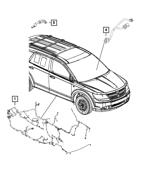 Wiring-Body and Accessories for 2018 Dodge Journey #0