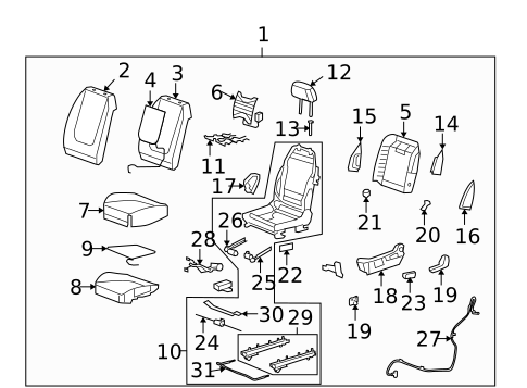 Heated Seats for 2011 Chevrolet Malibu #1