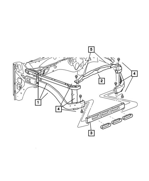 Radiator and Related Parts for 2006 Dodge Ram 2500 #1