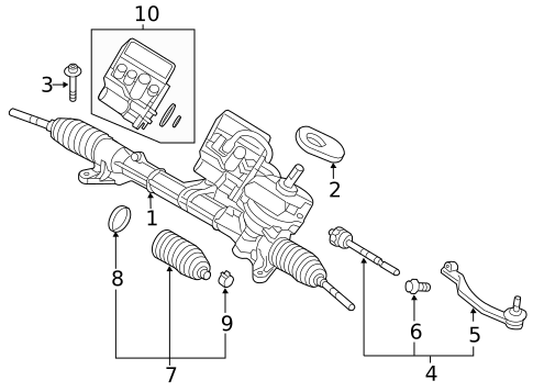 Steering Gear & Linkage for 2014 Mini Cooper Countryman #0