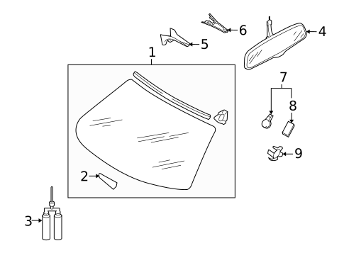 Headlamp Components for 2008 Audi R8 #1