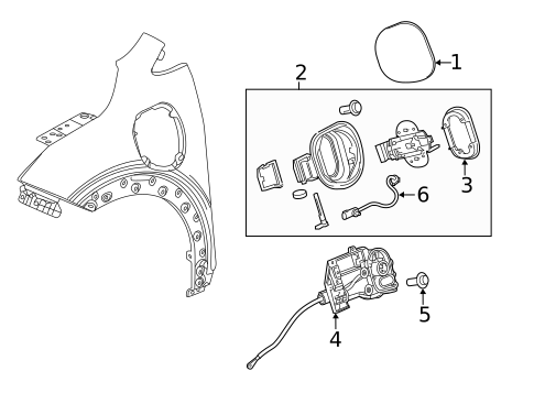 Fender & Components for 2022 Chevrolet Bolt EUV #1