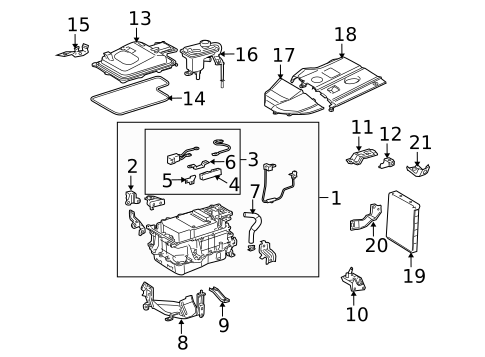 Electrical Components for 2008 Lexus RX400h #0
