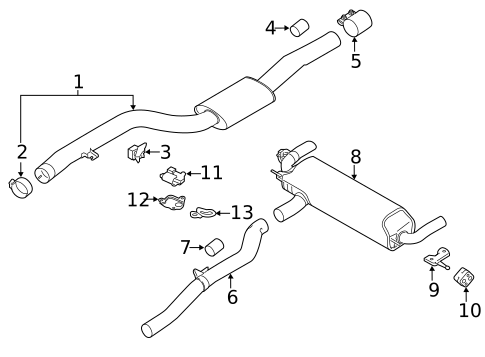Exhaust Components for 2025 BMW 750e xDrive #1