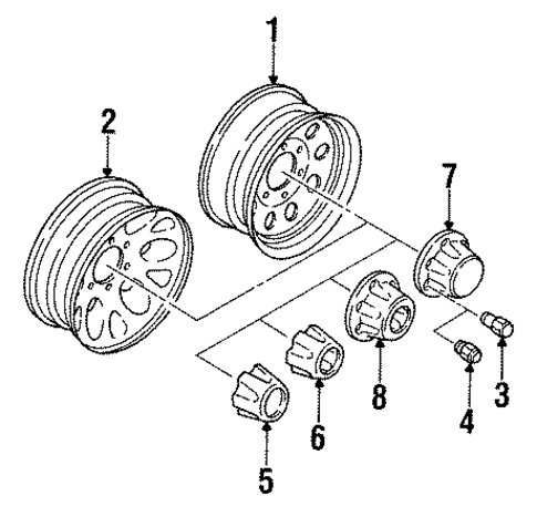 Wheels for 1994 Isuzu Amigo #0