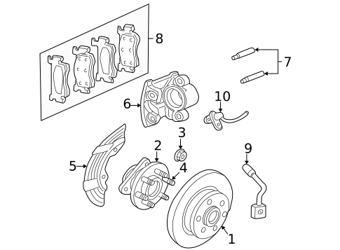Brake Components for 2006 Dodge Dakota #1