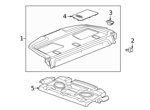 Interior Trim - Rear Body for 2010 Saab 9-5 #1