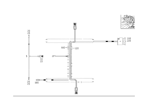Cable Harness for Exit and Interior Light for 1999 Mercedes-Benz E430 #0