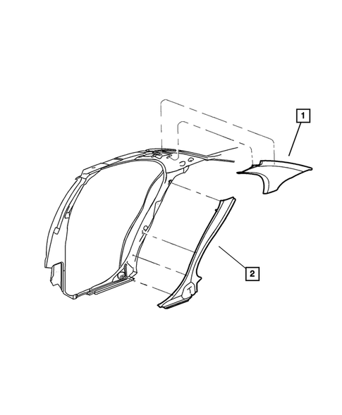 Panel, Moldings, Scuff Plates for 2002 Dodge Neon #1