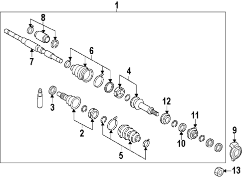Axle Shaft for 1991 Nissan Sentra #0