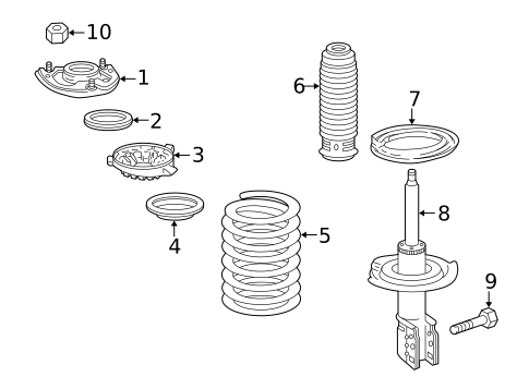 Suspension, Springs & Related Components for 2005 Pontiac Bonneville #1