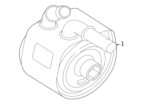 Engine Oil Cooler for 2009 Jaguar XK #2