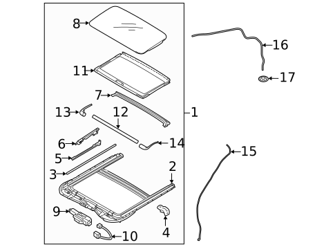 Sunroof for 2017 Hyundai Sonata #1