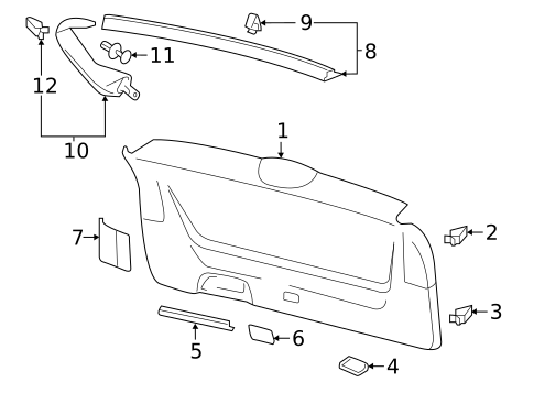 Interior Trim for 2023 Volkswagen Atlas #0