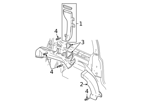 Ducts for 2004 Pontiac Montana #1