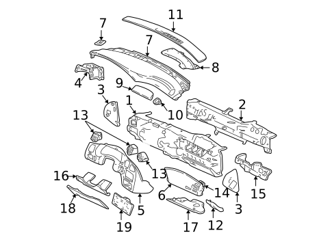 Controls for 2001 Chevrolet Monte Carlo #1