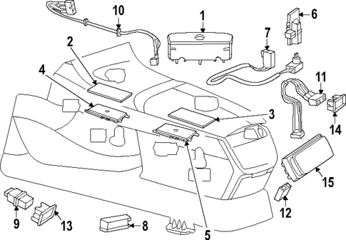 Switches for 2023 Mercedes-Benz EQS 450 SUV #1