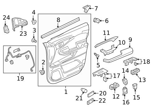 Fuel Door for 2024 Honda Passport #1