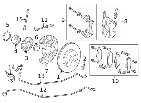 Front Brakes for 2017 Mercedes-Benz B 250e #0