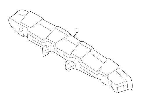 High Mounted Stop Lamp for 2009 Mercedes-Benz E 63 AMG® #1