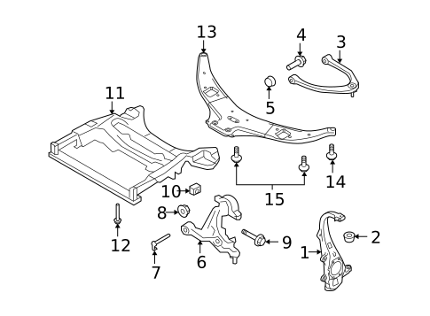 Suspension Components for 2013 INFINITI FX37 #1