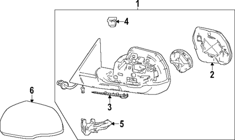Mirrors for 2025 Toyota Sequoia #0