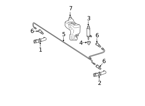 Washer Components for 2014 Mercedes-Benz CL600 #0