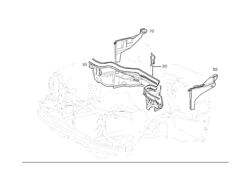 Engine Compartment Partition Panel, Wheelhouse Attachment Parts for 1998 Mercedes-Benz E430 #1