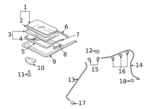 Sunroof for 2013 Mitsubishi Outlander #0