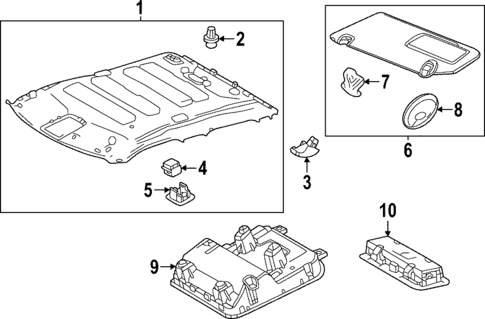 Headliner for 2024 Toyota Tundra #0