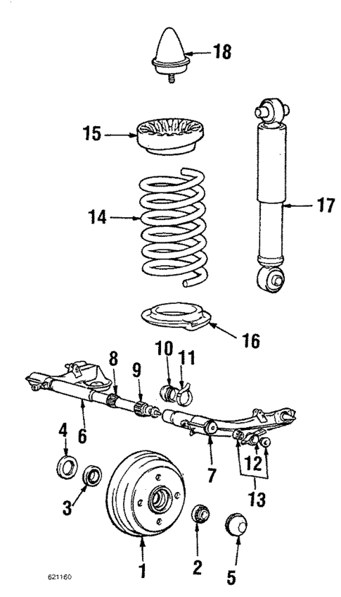 Rear Suspension for 1987 Mitsubishi Cordia #0